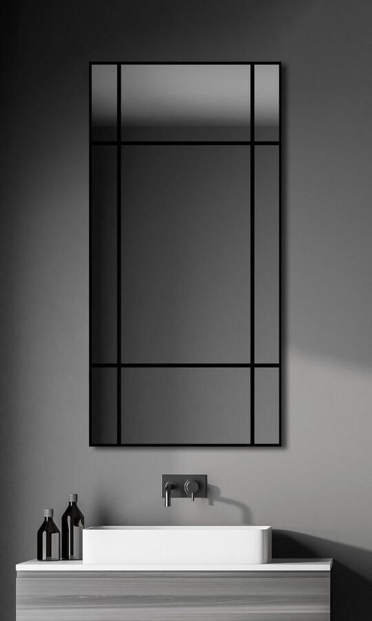Talos Wandspiegel decoratieve spiegel met aluminium lijst bxh: 60x120 cm - Foto 5