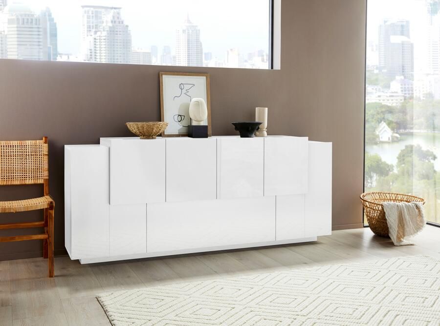 Tecnos Dressoir Coro commode kast buffet greeploos met legplanken - Foto 6