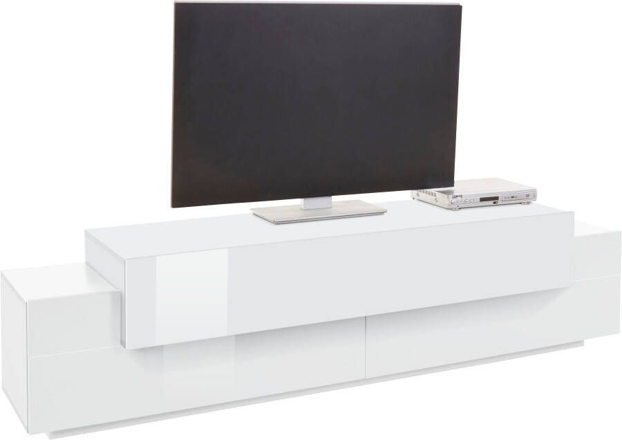 INOSIGN Tv-meubel Coro lowboard TV-commode TV-meubelen TV-bank met 3 kleppen waarvan 2 met push-to-open functie breedte 200 cm - Foto 8