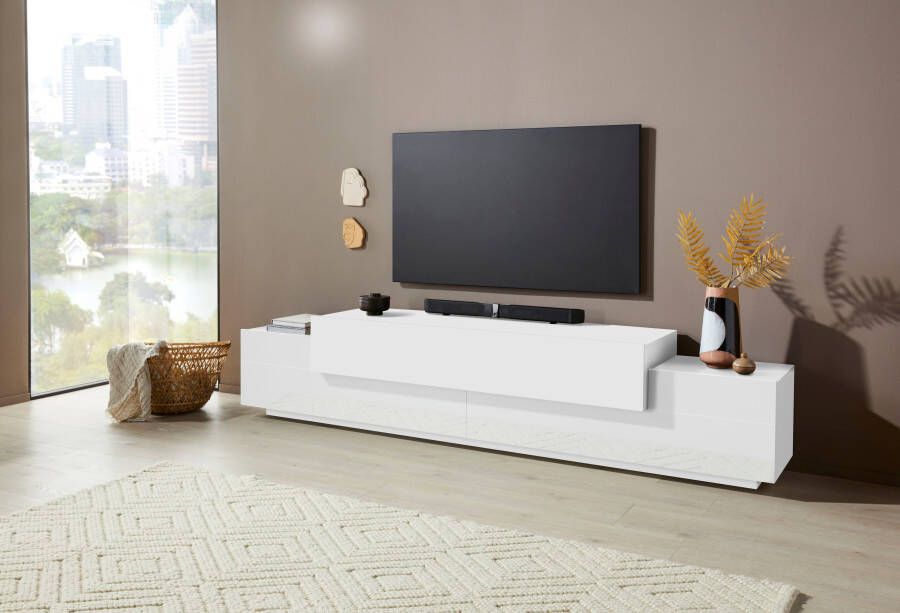 Webfurniture tv-meubel Porro 240 x 45 x 51 5 cm High Gloss White Design - Foto 7