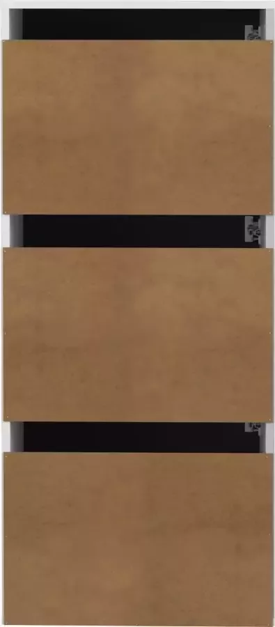 Symbiosis schoenenkast Narup wit zwart 118 7x50x33 1 cm Leen Bakker - Foto 2