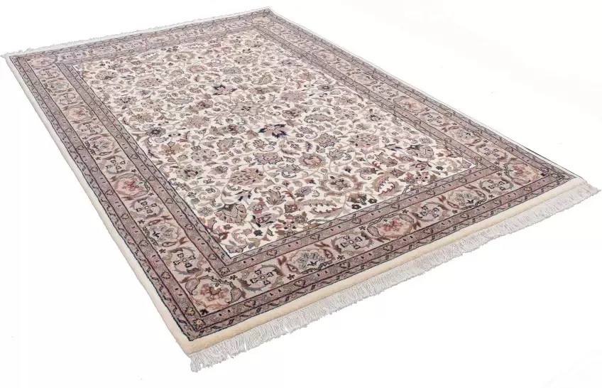 THEKO Oosters tapijt Benares Isfahan zuivere wol met de hand geknoopt met franje