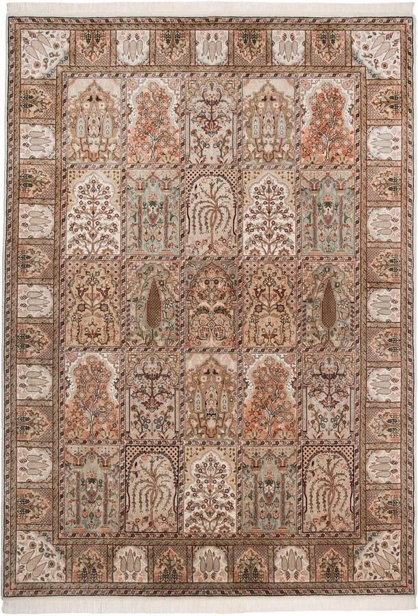 THEKO Oosters tapijt Baktyari K met de hand geknoopt materiaal: 80% wol 20% zijde met franje