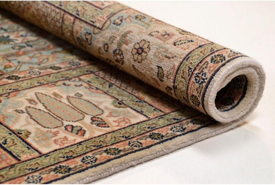 THEKO Oosters tapijt Baktyari K met de hand geknoopt materiaal: 80% wol 20% zijde met franje - Foto 2