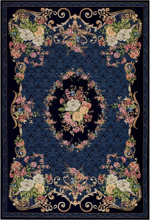 THEKO Vloerkleed Flomi Floral geweven bloemendessin ideaal in de woonkamer & slaapkamer - Foto 6