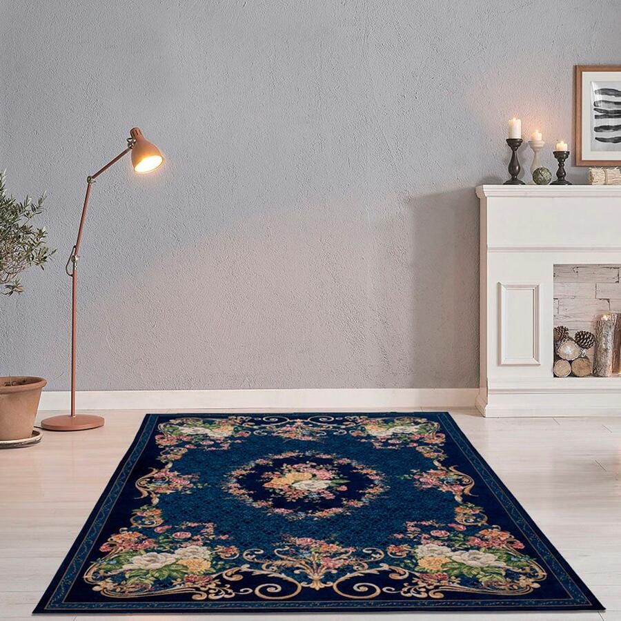 THEKO Vloerkleed Flomi Floral geweven bloemendessin ideaal in de woonkamer & slaapkamer - Foto 3