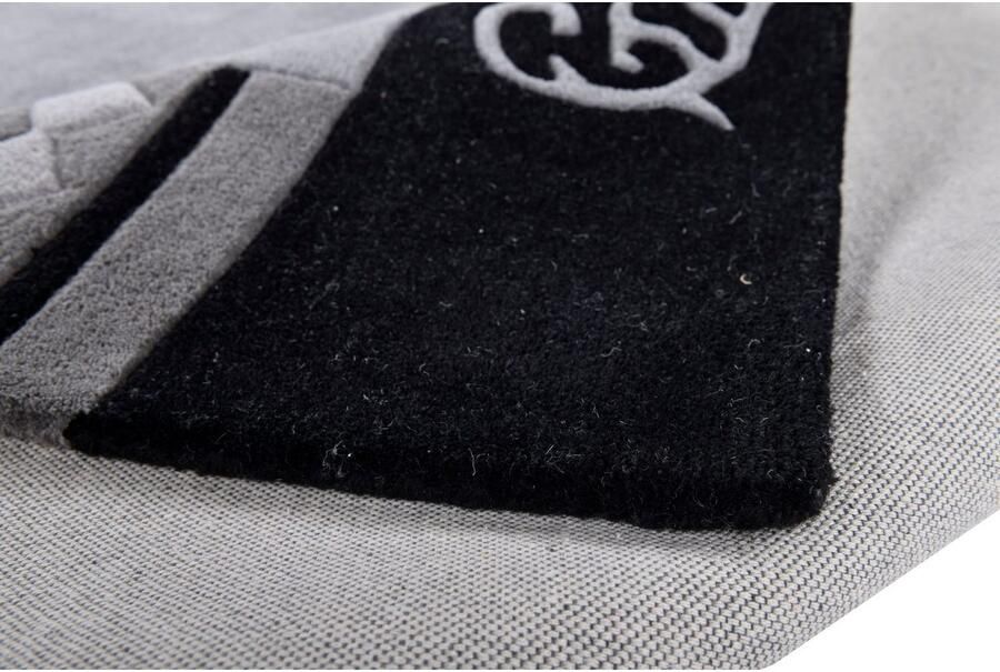 THEKO Wollen kleed AMBADI zuiver scheerwol handgetuft met randdessin modern - Foto 3