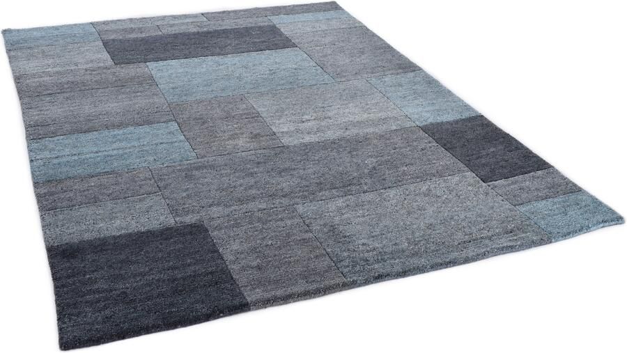 THEKO Wollen kleed Dalas 7709 zuivere wol met de hand geknoopt patchworkdesign - Foto 7