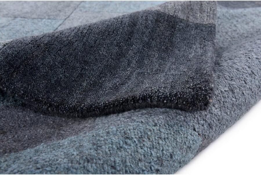 THEKO Wollen kleed Dalas 7709 zuivere wol met de hand geknoopt patchworkdesign - Foto 4