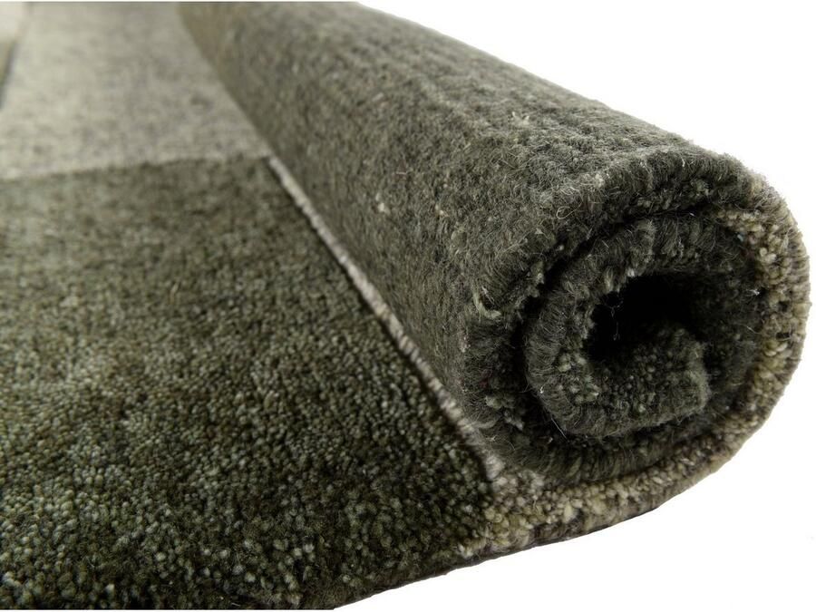 THEKO Wollen kleed Dalas 7709 zuivere wol met de hand geknoopt patchworkdesign