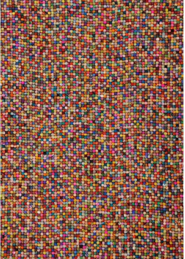 THEKO Wollen kleed Felty 2.2 Viltbolletjes-vloerkleed zuivere wol met de hand gemaakt - Foto 3