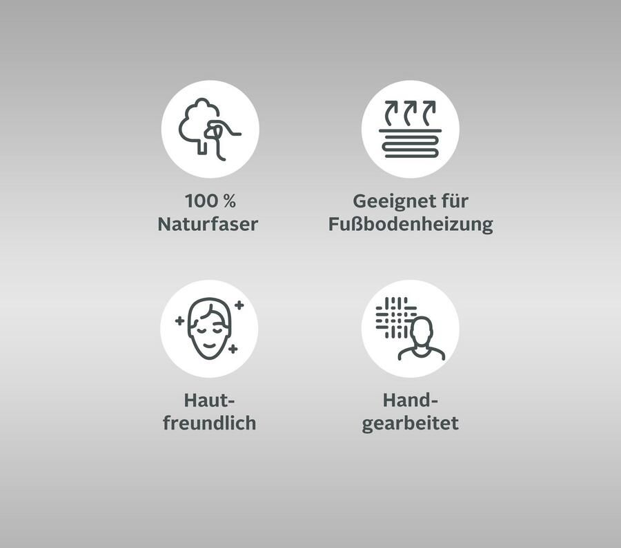 THEKO Wollen kleed Lola wol handgemaakt patchwork ontwerp handgetufted - Foto 2