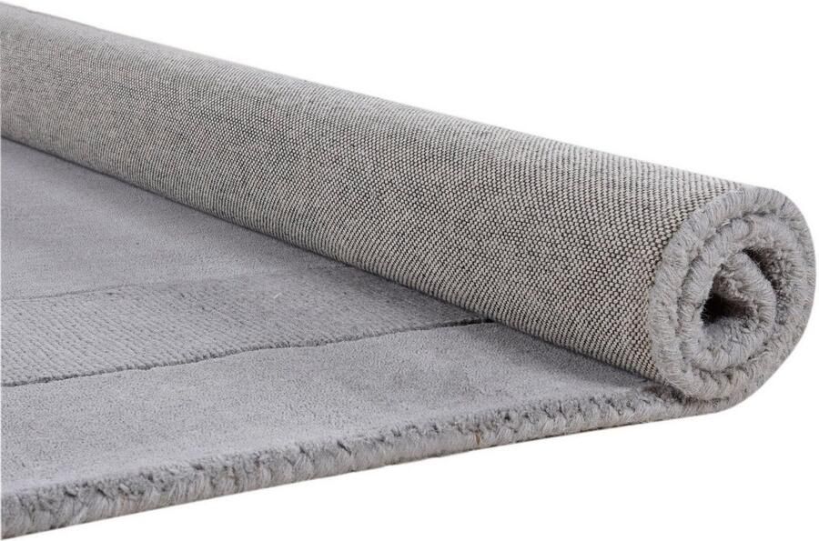 THEKO Wollen kleed USEDOM 8301 Uni kleuren 100% wol handgetuft met rand - Foto 3