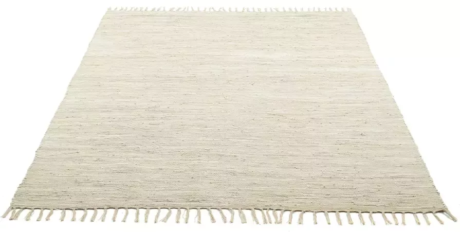 THEKO Vloerkleed Happy Cotton Handgeweven vloerkleed platweefsel puur katoen met de hand geweven met franje - Foto 5