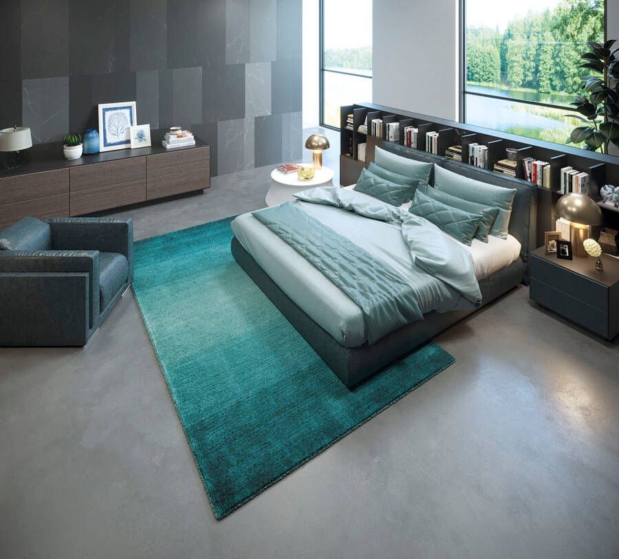 THEKO Wollen kleed Wool Comfort zuivere wol modern kleurverloop woonkamer & slaapkamer