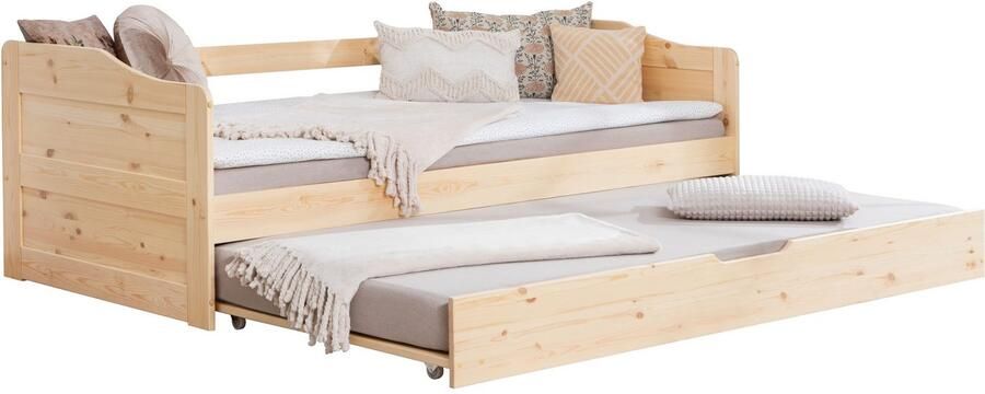 Ticaa Functioneel ledikant Melinda dagbed jeugdbed 2 slaapplaatsen lade op wielen - Foto 13