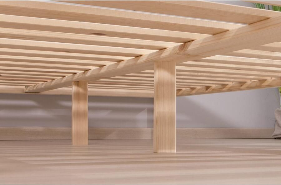 Ticaa Futonbed Merci Eenpersoonsbed van massief pijnhout incl. lattenbodem - Foto 13