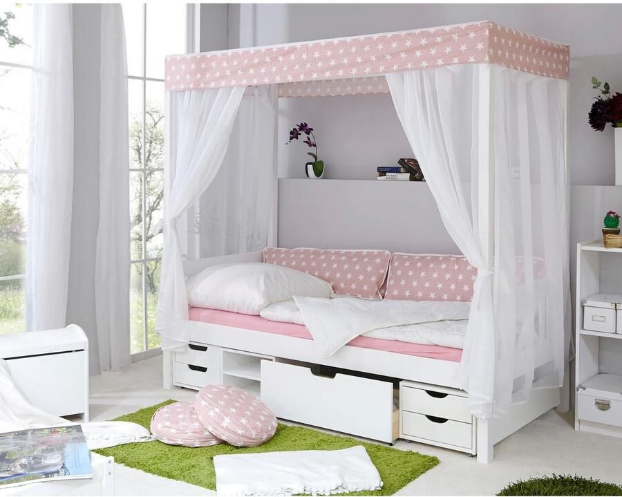 Ticaa Hemelbed Lino Hemelbed incl. schuiflade en lattenbodem - Foto 2