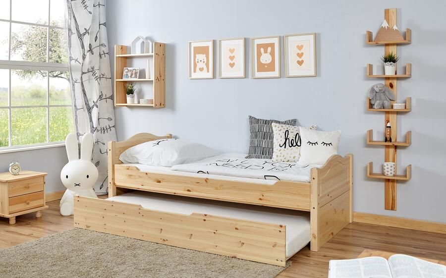 Ticaa Kinderbed Leni Eenpersoonsbed incl. extra bed en lattenbodem - Foto 7