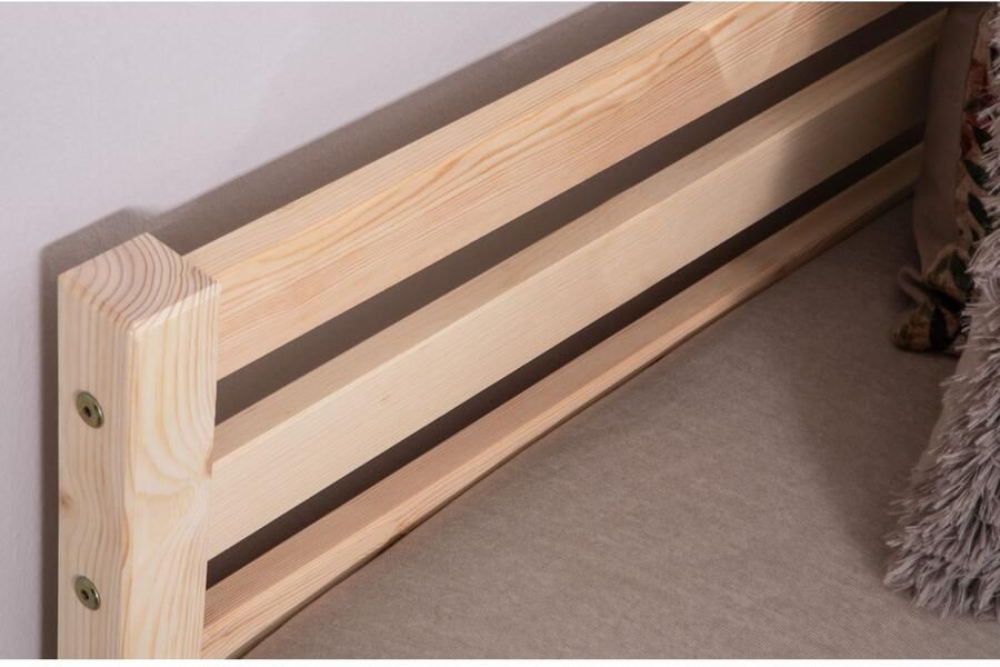 Ticaa Kinderbed Nadine Futonbed in diverse breedten grenen met rolbodem