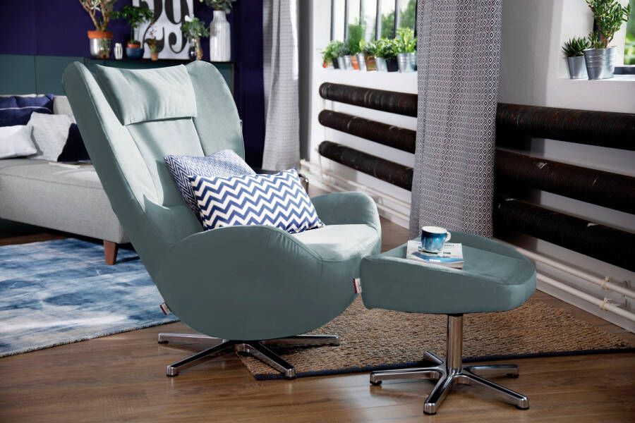 TOM TAILOR HOME Loungestoel TOM pure met metaal-draaivoet in chroom - Foto 8