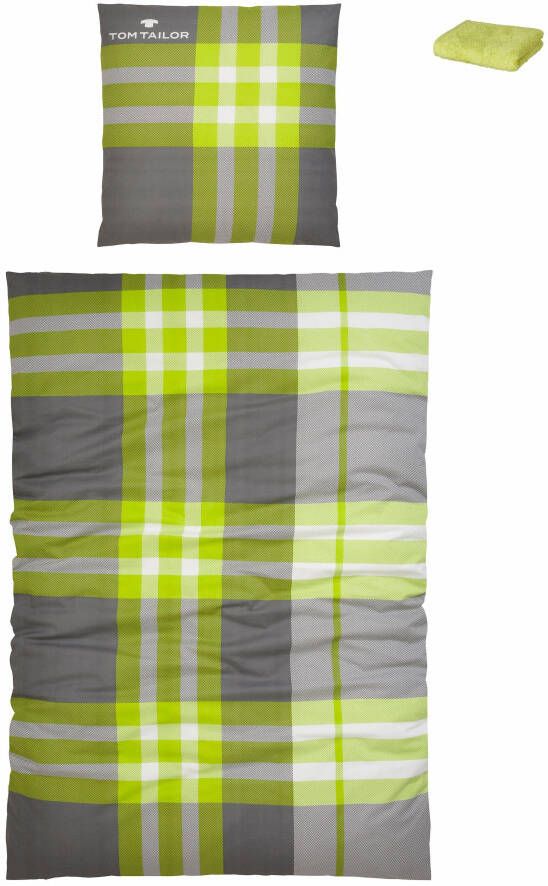 TOM TAILOR HOME Overtrekset Nick in mt. 135x200 of 155x220 cm Fijnflanel behaaglijk warm in de winter met geschenk: gastendoek - Foto 6