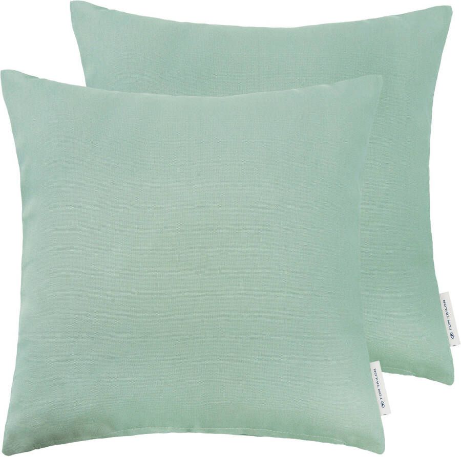 TOM TAILOR HOME Sierkussen Dove unikleur kussenovertrekken zonder vulling(2 stuks)