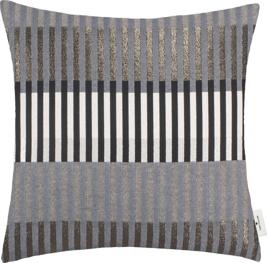 TOM TAILOR HOME Sierkussen Glamour Stripe met gemetalliseerd effectgaren kussenovertrek zonder vulling(1 stuk) - Foto 3