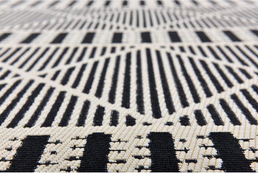 TOM TAILOR HOME Vloerkleed Funky Outdoor Geometric Platweefsel modern ruitendesign geschikt voor buiten woonkamer - Foto 6