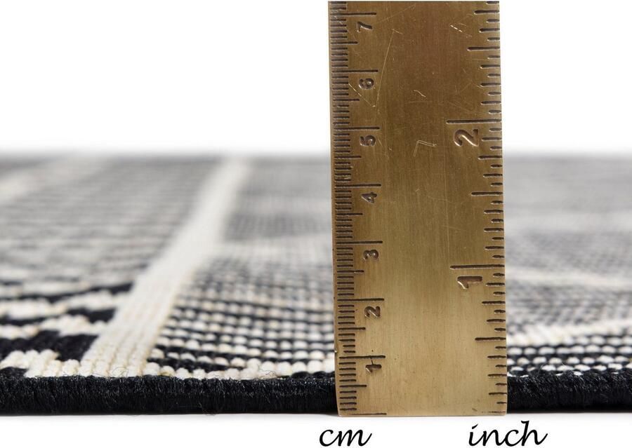 TOM TAILOR HOME Vloerkleed Funky Outdoor Geometric Platweefsel modern ruitendesign geschikt voor buiten woonkamer