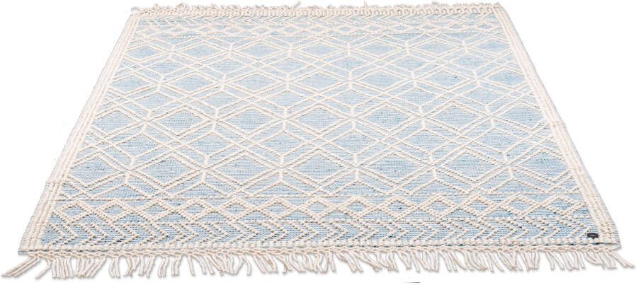 TOM TAILOR HOME Vloerkleed Coloured Macrame Handgeweven vloerkleed zuivere wol met de hand geweven met franje Scandi design - Foto 9