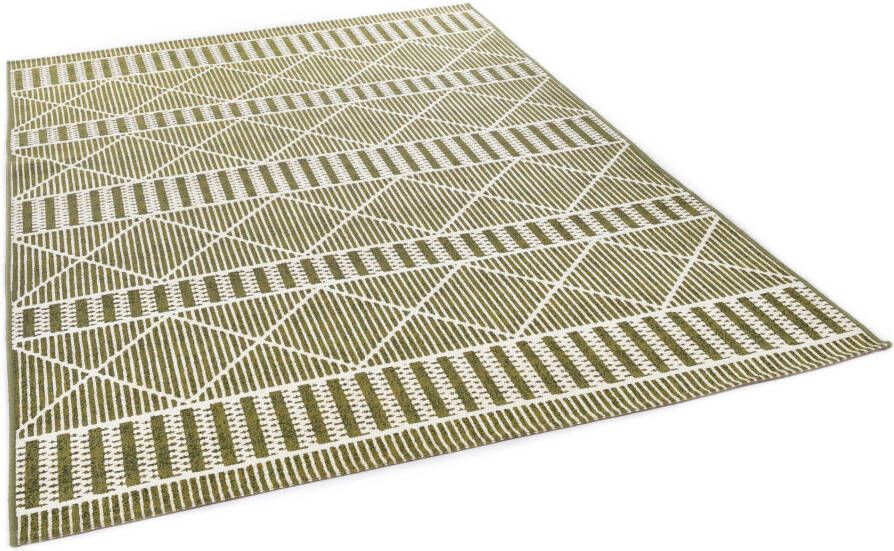 TOM TAILOR HOME Vloerkleed Funky Outdoor Geometric Platweefsel modern ruitendesign geschikt voor buiten woonkamer - Foto 8