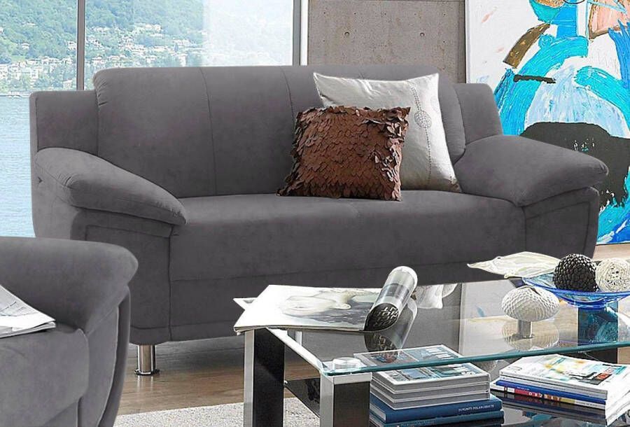 TRENDMANUFAKTUR 2-zitsbank Rondo breedte 178 cm brede armleuningen chromen poten Bank optioneel met bonellvering en in verschillende bekledingen bestelbaar - Foto 2