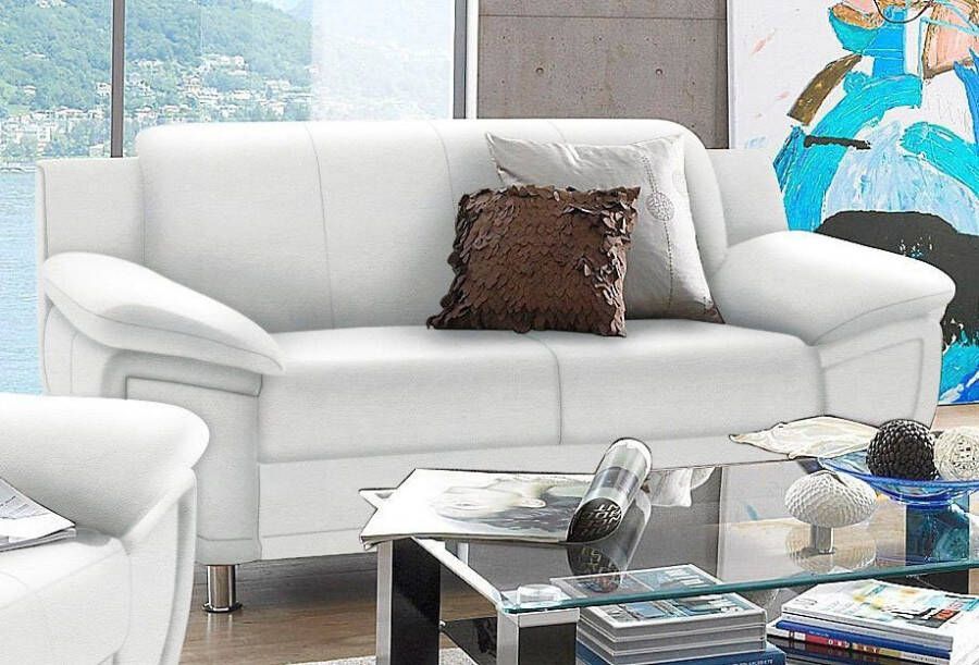 TRENDMANUFAKTUR 2-zitsbank Rondo breedte 178 cm brede armleuningen chromen poten Bank optioneel met bonellvering en in verschillende bekledingen bestelbaar - Foto 3