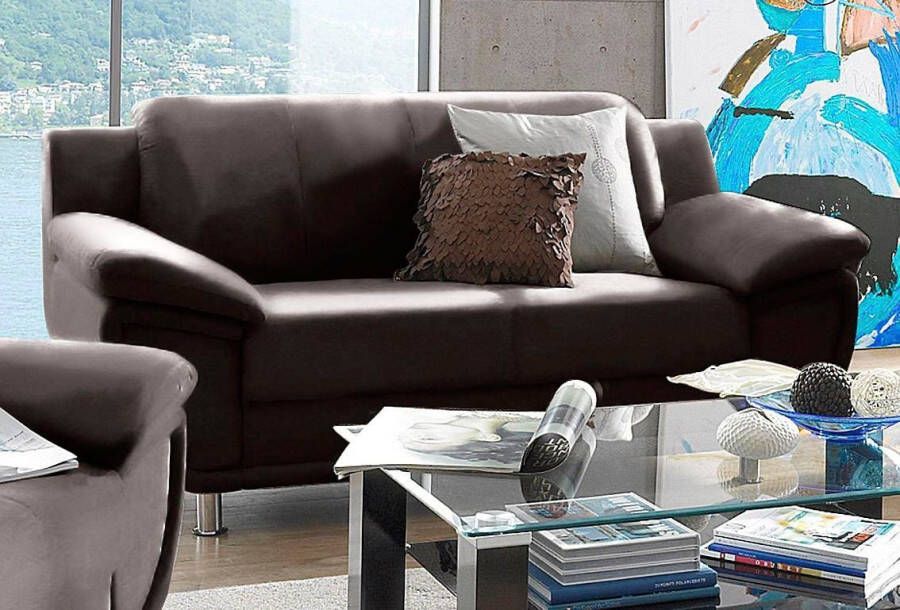 TRENDMANUFAKTUR 2-zitsbank Rondo breedte 178 cm brede armleuningen chromen poten Bank optioneel met bonellvering en in verschillende bekledingen bestelbaar - Foto 3