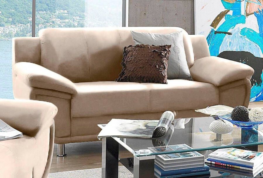 TRENDMANUFAKTUR 2-zitsbank Rondo breedte 178 cm brede armleuningen chromen poten Bank optioneel met bonellvering en in verschillende bekledingen bestelbaar - Foto 3
