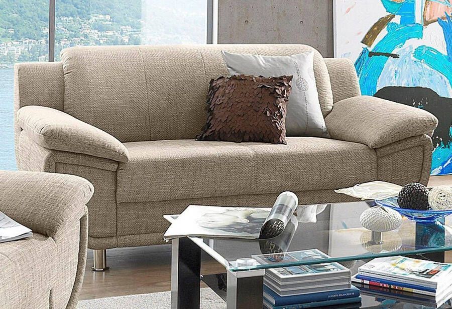 TRENDMANUFAKTUR 2-zitsbank Rondo breedte 178 cm brede armleuningen chromen poten Bank optioneel met bonellvering en in verschillende bekledingen bestelbaar - Foto 3