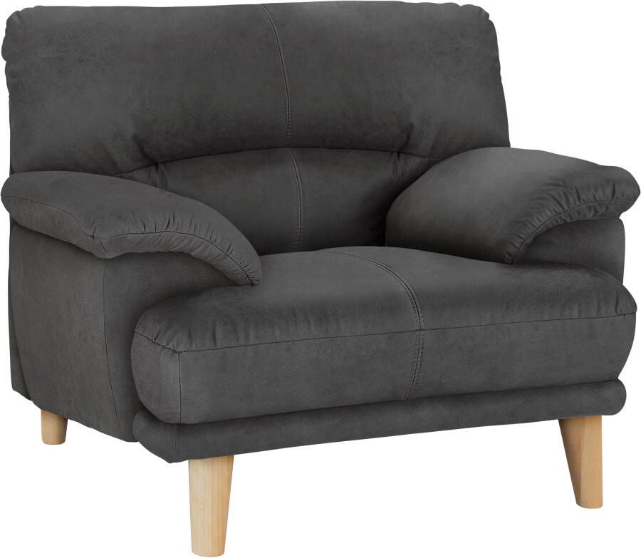 TRENDMANUFAKTUR Fauteuil Cecilia loungestoel Italiaans ontwerp comfortabele armleuningen - Foto 5