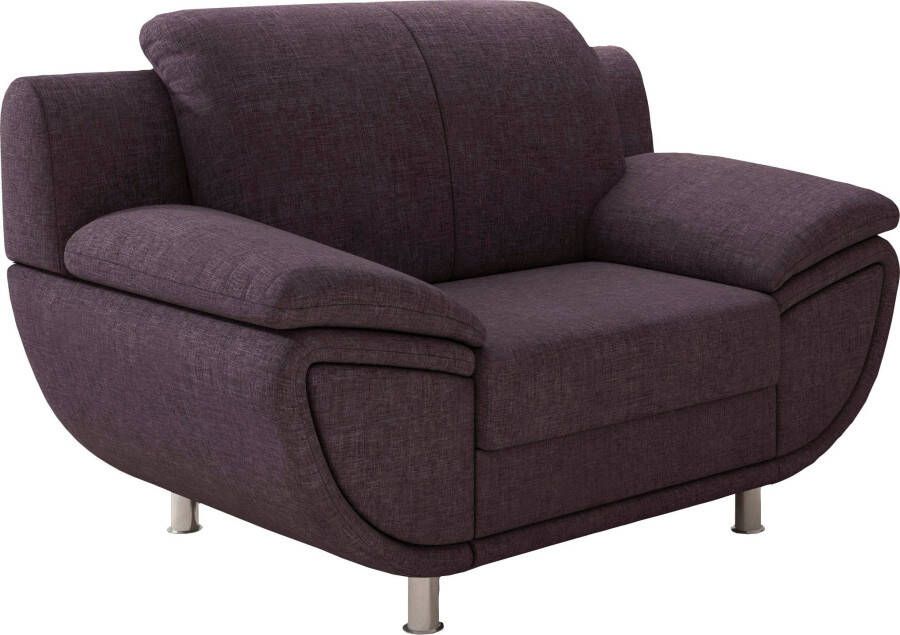 TRENDMANUFAKTUR Fauteuil Rondo II loungestoel tijdloos en comfortabel naar keuze met comfortabele binnenvering met extra brede armleuningen - Foto 5