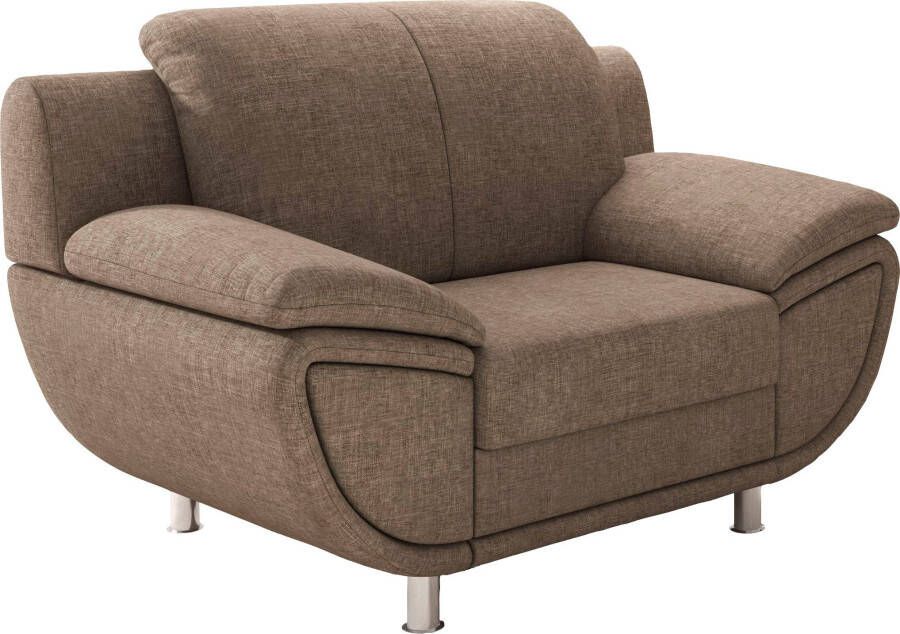 TRENDMANUFAKTUR Fauteuil Rondo II loungestoel tijdloos en comfortabel naar keuze met comfortabele binnenvering met extra brede armleuningen - Foto 5