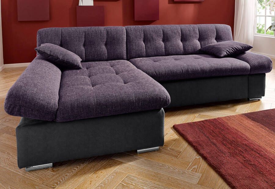 TRENDMANUFAKTUR Hoekbank Reggae modern en comfortabel actuele materiaalcombinatie L-vorm - Foto 5