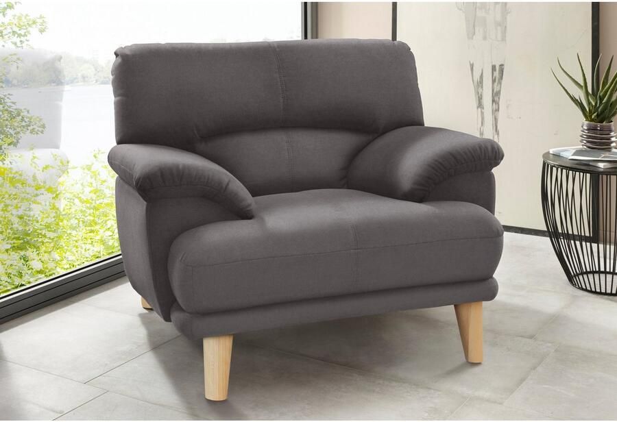 TRENDMANUFAKTUR Fauteuil Cecilia loungestoel Italiaans ontwerp comfortabele armleuningen - Foto 3