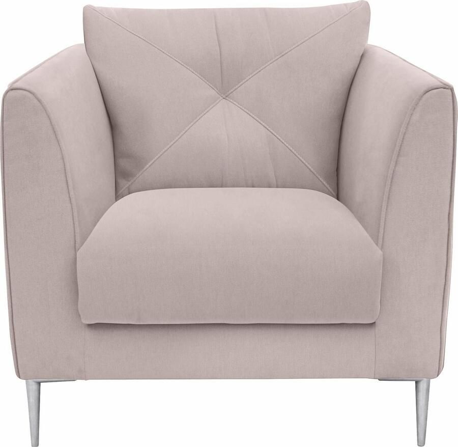 TRENDMANUFAKTUR Fauteuil Lille loungestoel comfortabele zithoogte 46cm breedte 85cm elegant - Foto 2