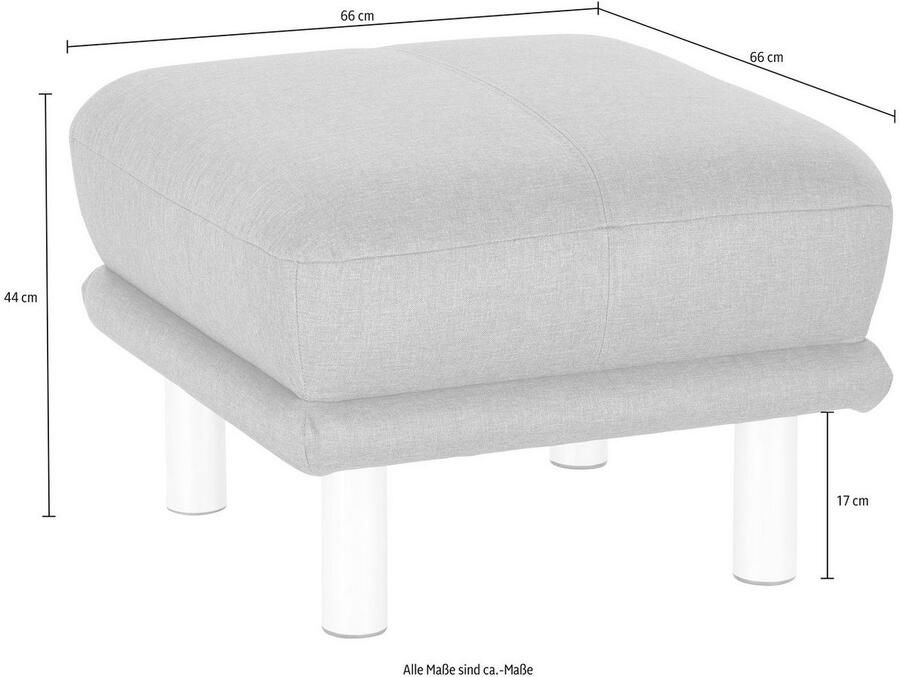 TRENDMANUFAKTUR Hocker Cecilia II modern en elegant B D 66 66cm - Foto 1