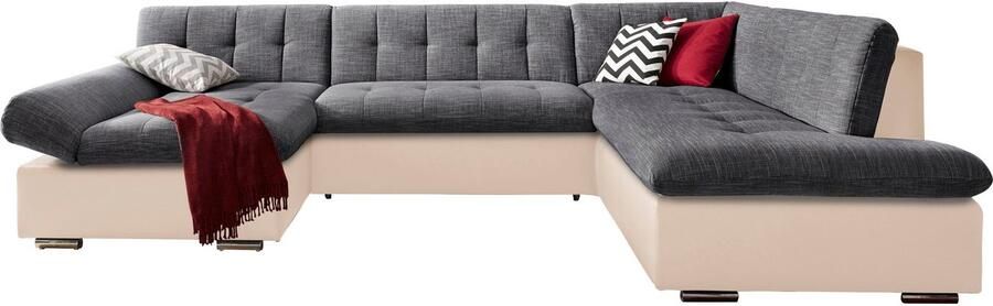 TRENDMANUFAKTUR Zithoek Reggae modern en comfortabel actuele materiaalcombinatie U-vorm - Foto 5