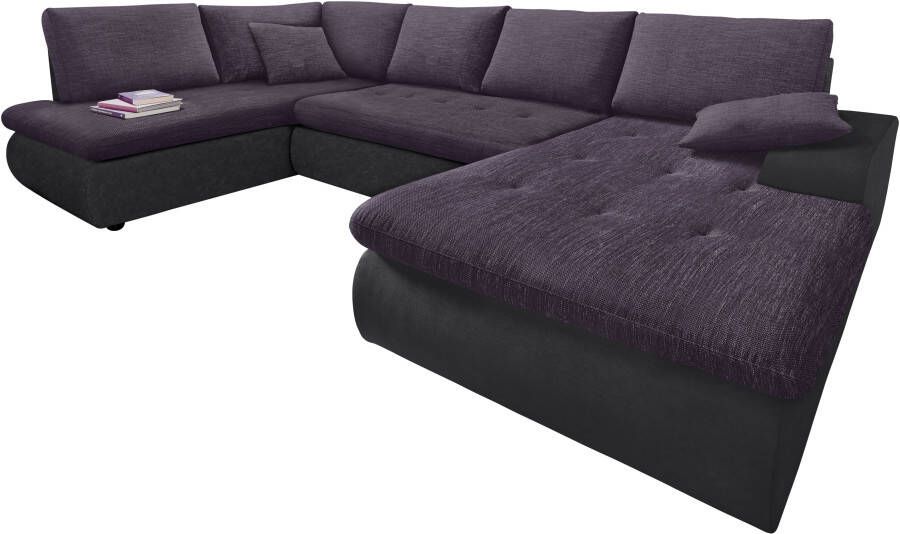 TRENDMANUFAKTUR Zithoek Indie U-vorm keuze met bedfunctie inclusief losse rug- en sierkussens - Foto 4