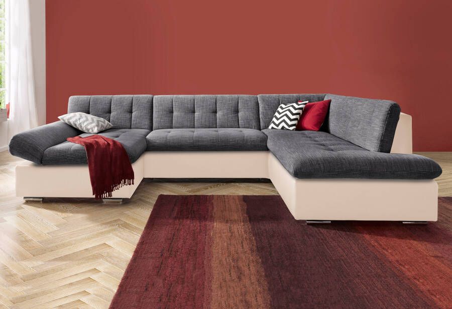 TRENDMANUFAKTUR Zithoek Reggae modern en comfortabel actuele materiaalcombinatie U-vorm - Foto 6