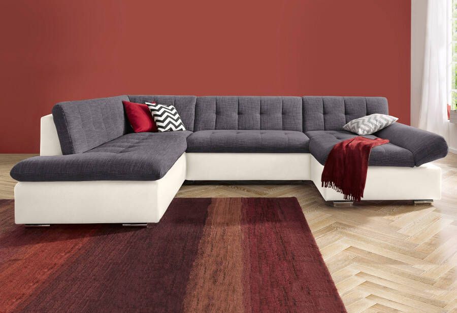 TRENDMANUFAKTUR Zithoek Reggae modern en comfortabel actuele materiaalcombinatie U-vorm - Foto 6