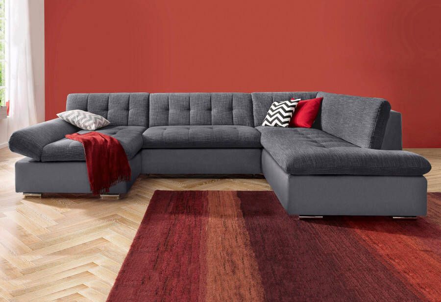 TRENDMANUFAKTUR Zithoek Reggae modern en comfortabel actuele materiaalcombinatie U-vorm - Foto 6