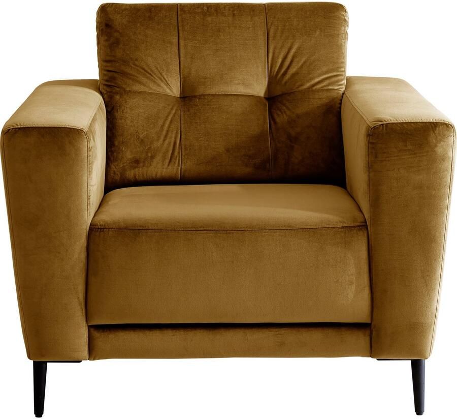 Trends by HG Fauteuil Barcelona met metalen voet vrij plaatsbaar